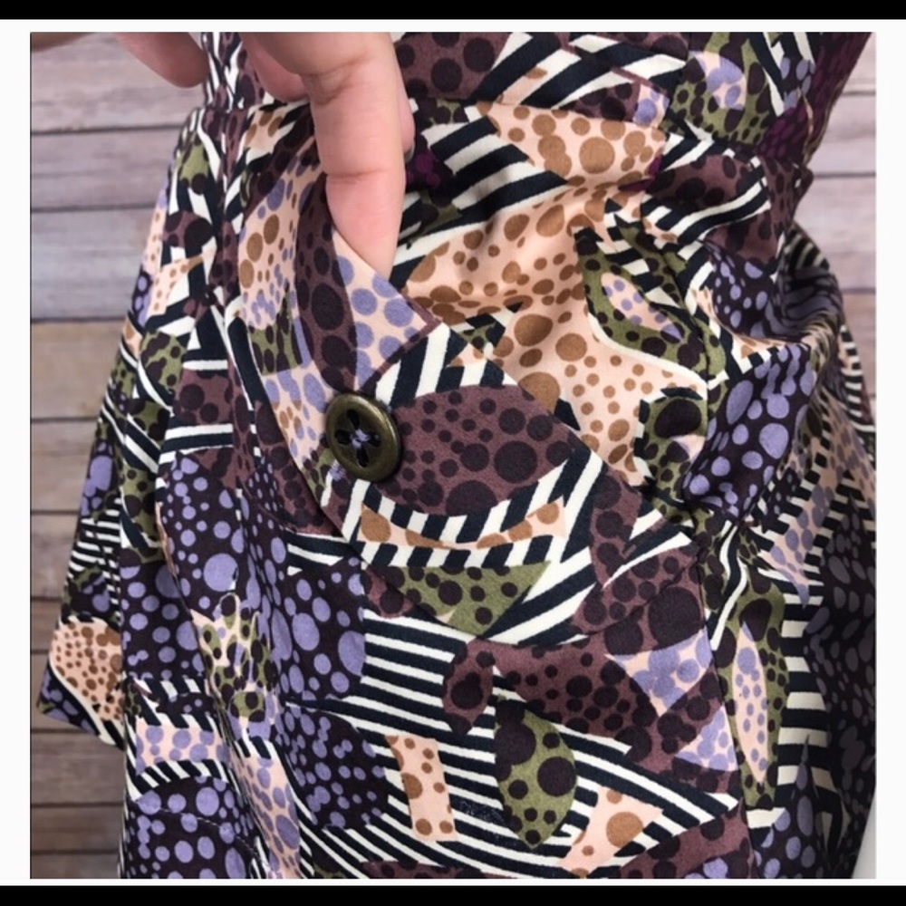 Anthro Fei Pesisir Peplum (Multi) Print & Color Size 2 - Picture 6 of 14